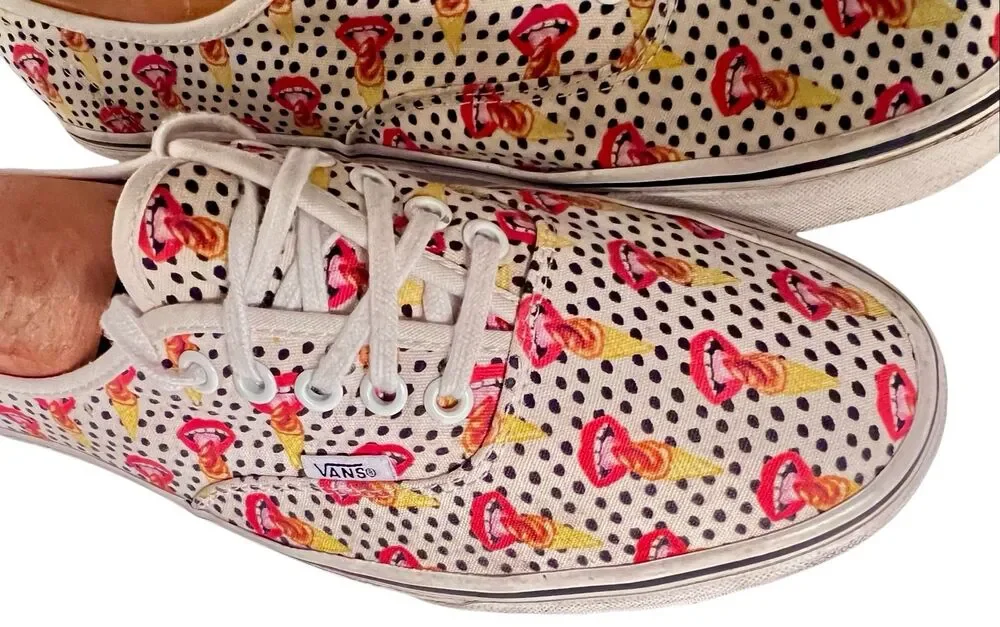 VANS x Kendra Dandy I Scream Ice Cream Polka Dot Sneakers Shoes Size 11 Women’s